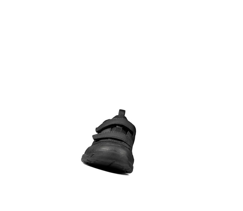Clarks Orbit Sprint Leder Sneakers Jungen Schwarz | IPMA69147