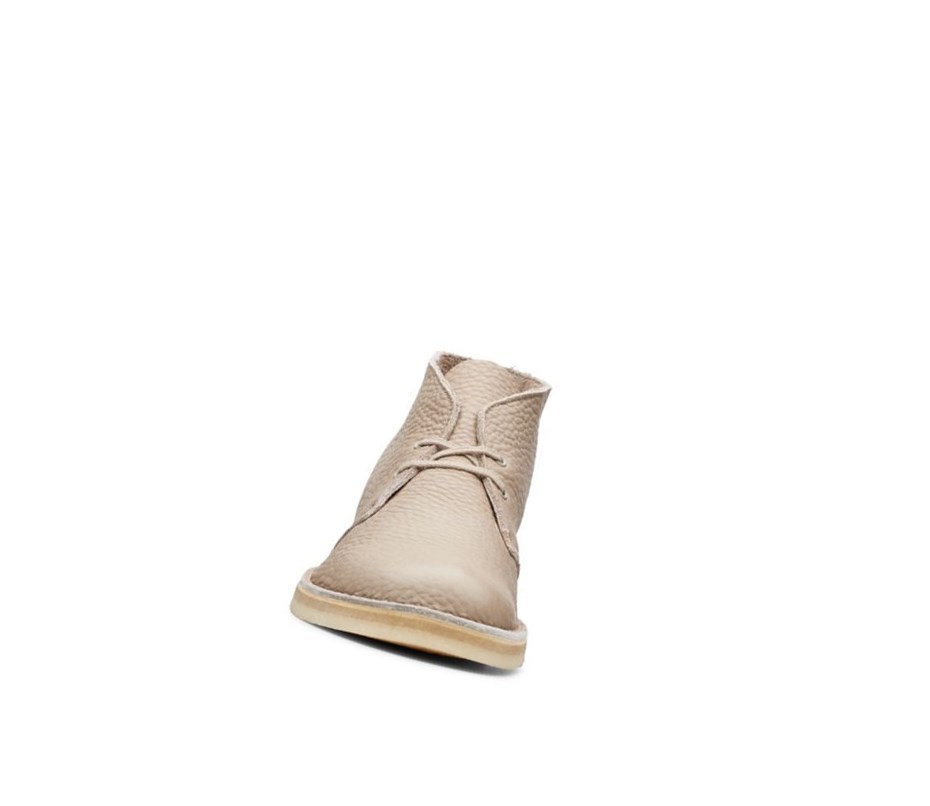 Clarks Original Leder Wüstenstiefel Herren Beige | FULI13840