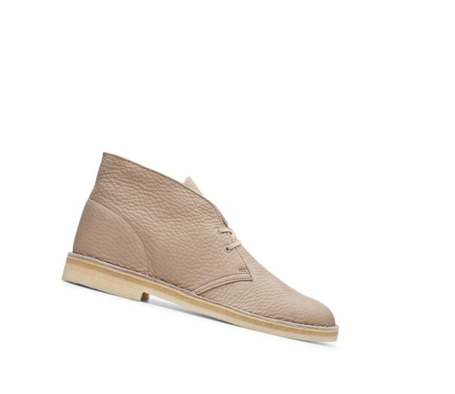Clarks Original Leder Wüstenstiefel Herren Beige | FULI13840