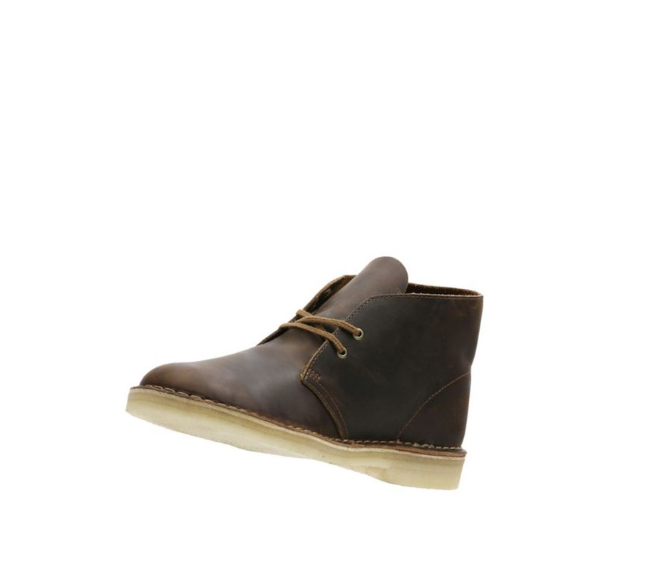 Clarks Original Leder Wüstenstiefel Herren Dunkelbraun | MGAV62170