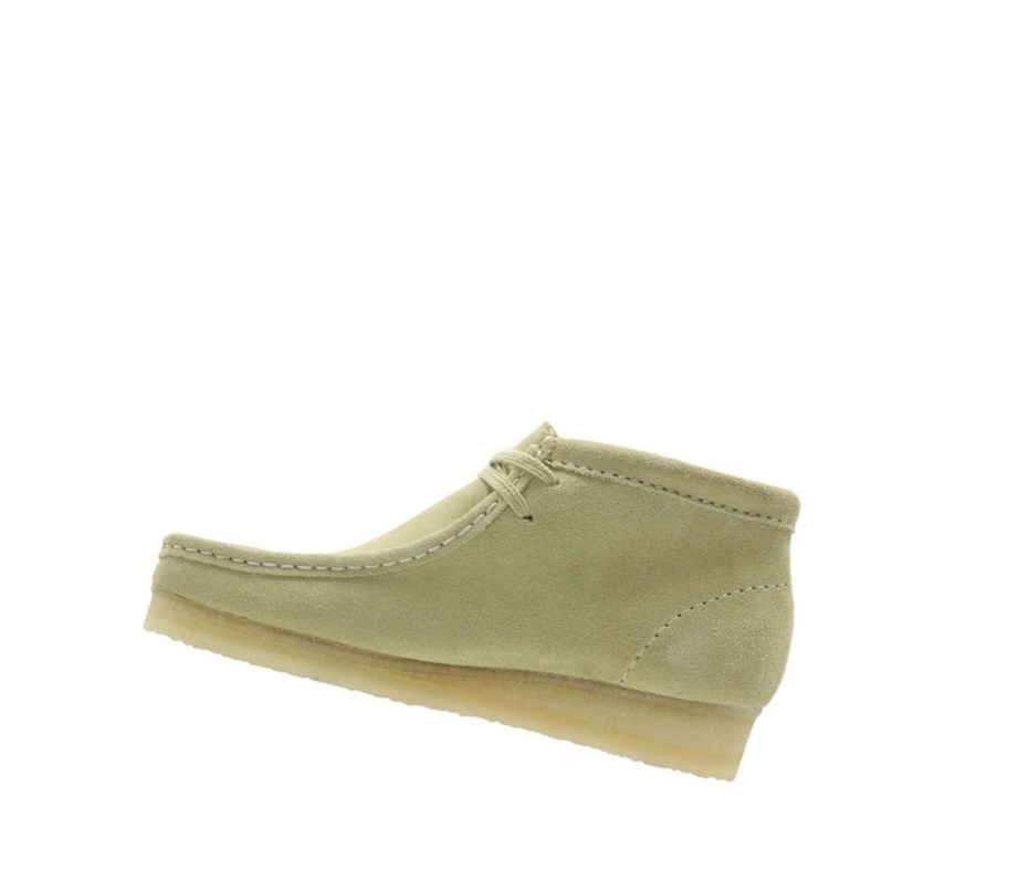 Clarks Original Wildleder Wallabee Damen Hellgrün | ICFD41378