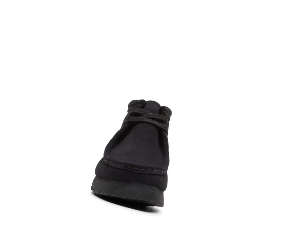 Clarks Original Wildleder Wallabee Damen Schwarz | SNFC30697
