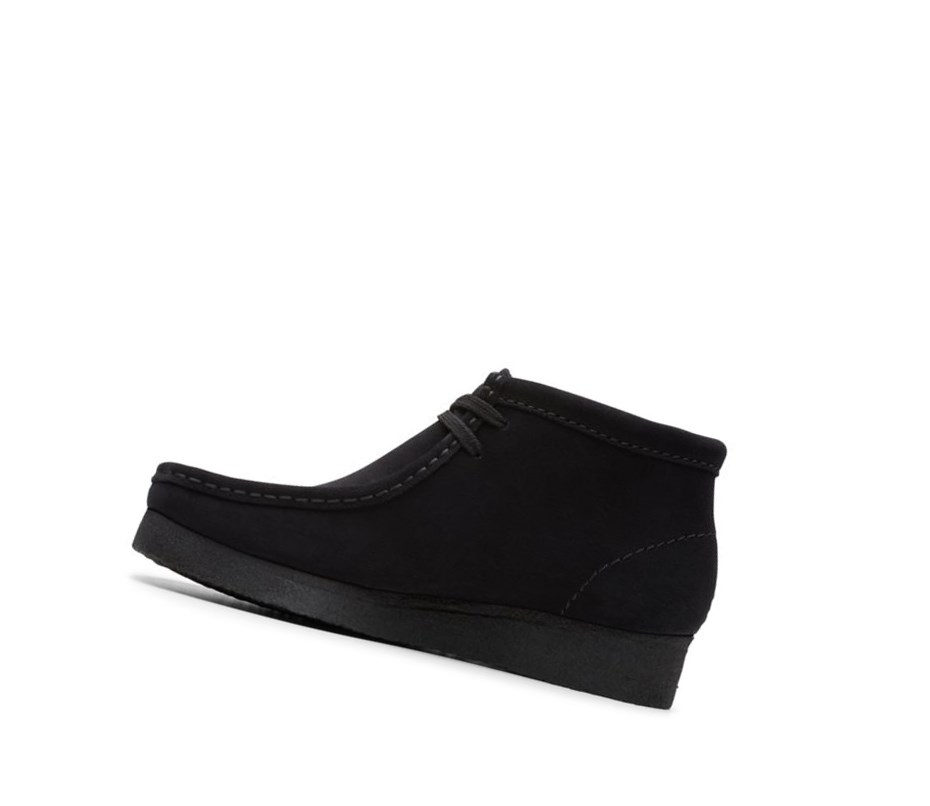 Clarks Original Wildleder Wallabee Damen Schwarz | SNFC30697
