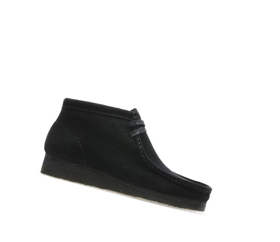 Clarks Original Wildleder Wallabee Damen Schwarz | WVNM72518
