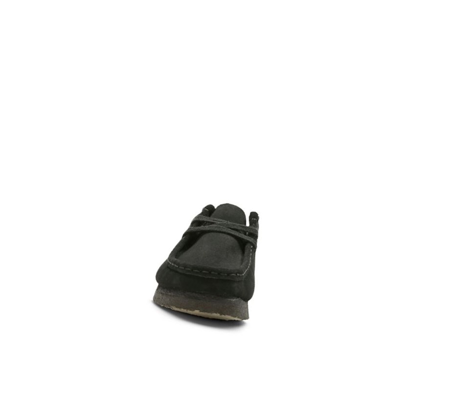 Clarks Original Wildleder Wallabee Damen Schwarz | YELT09162