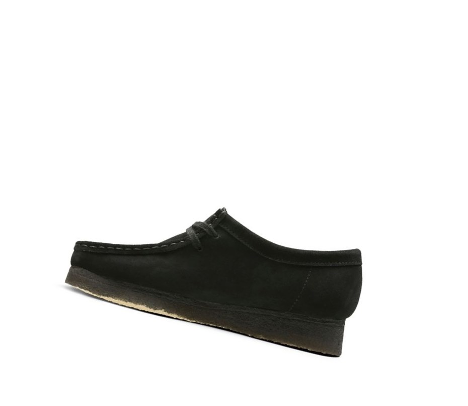 Clarks Original Wildleder Wallabee Damen Schwarz | YELT09162