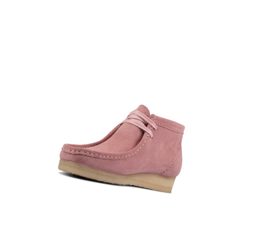 Clarks Original Wildleder Wallabee Damen Rosa | YUBC28016