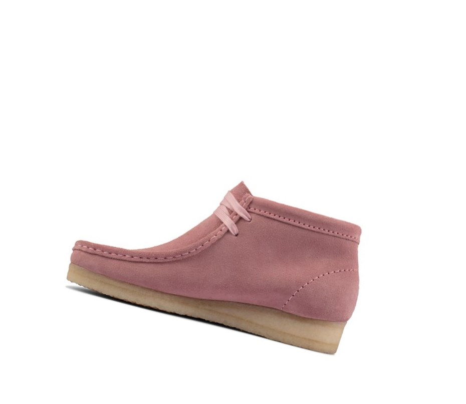 Clarks Original Wildleder Wallabee Damen Rosa | YUBC28016