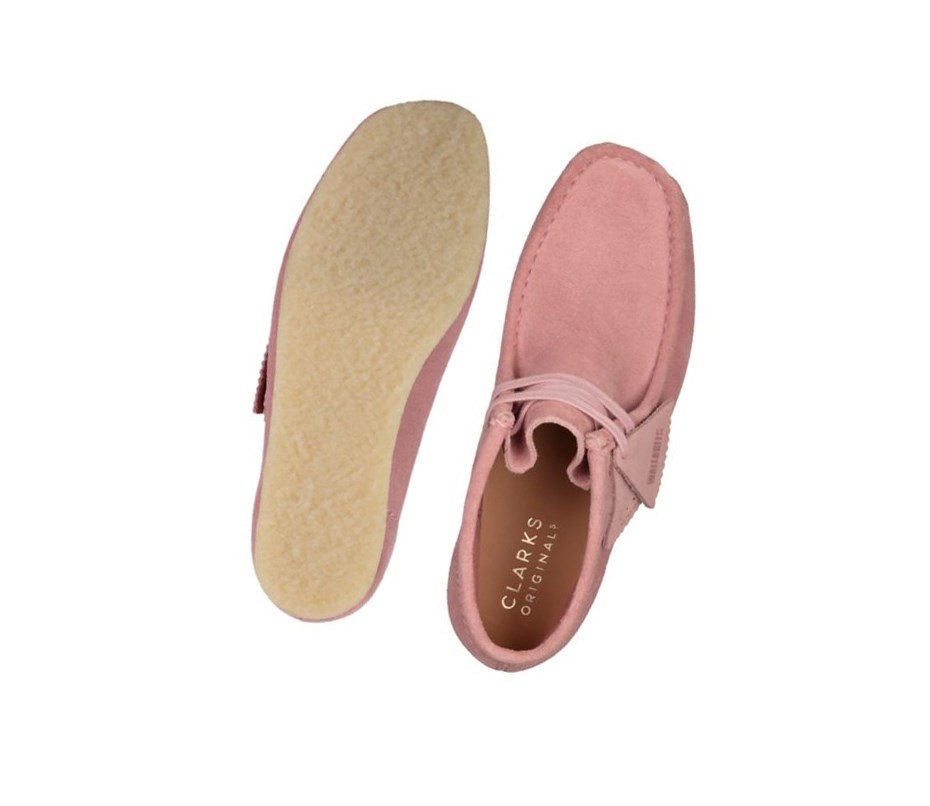 Clarks Original Wildleder Wallabee Damen Rosa | YUBC28016