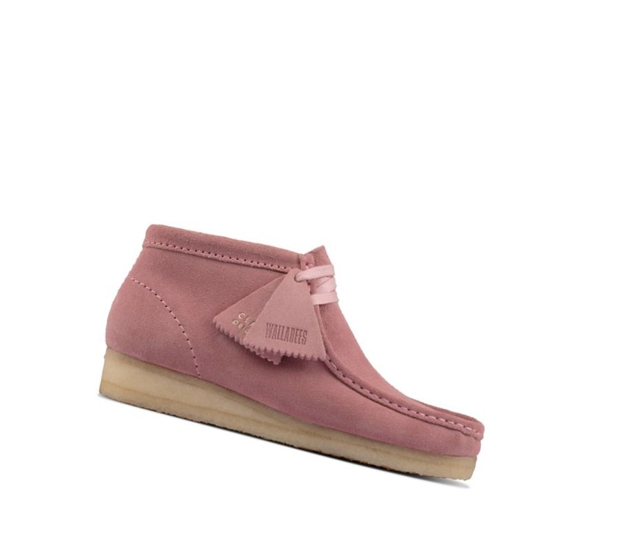 Clarks Original Wildleder Wallabee Damen Rosa | YUBC28016