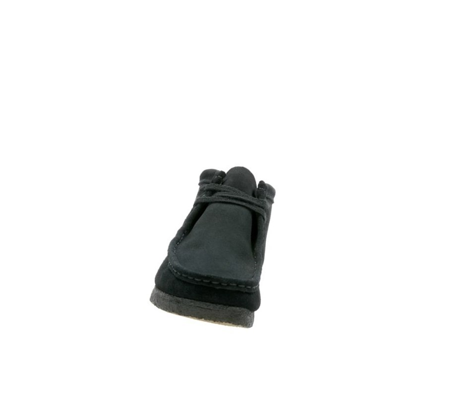 Clarks Original Wildleder Wallabee Herren Schwarz | FVGP79426