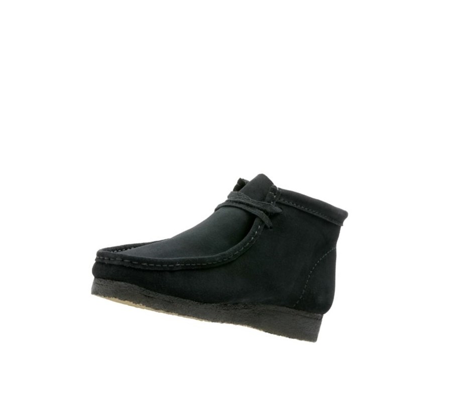 Clarks Original Wildleder Wallabee Herren Schwarz | FVGP79426