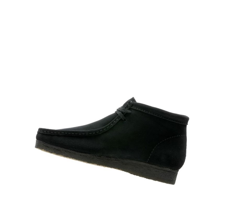 Clarks Original Wildleder Wallabee Herren Schwarz | FVGP79426