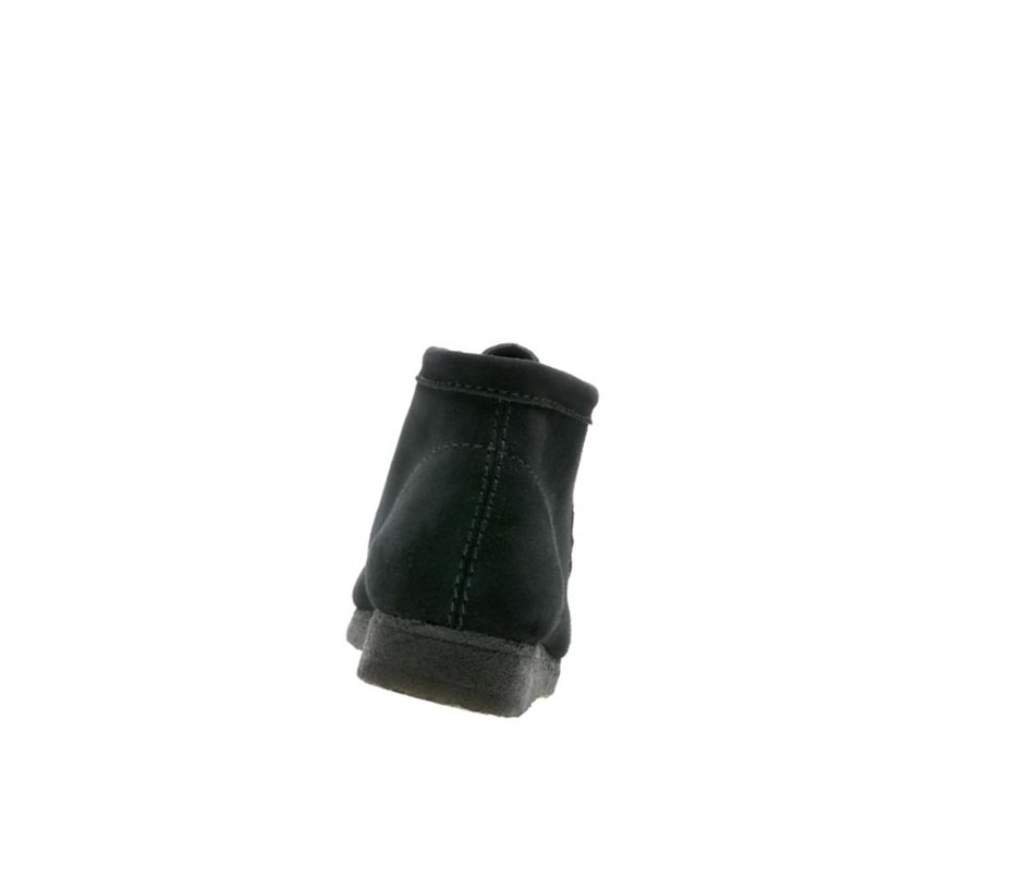 Clarks Original Wildleder Wallabee Herren Schwarz | FVGP79426