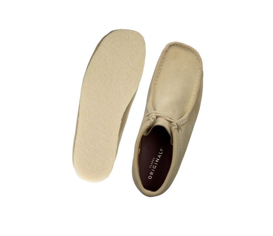 Clarks Original Wildleder Wallabee Herren Hellgrün | GJMC17084