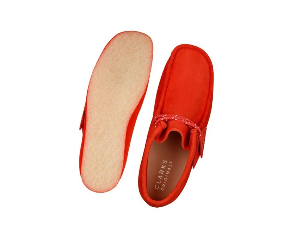 Clarks Original Wildleder Wallabee Herren Rot | HYPS97430