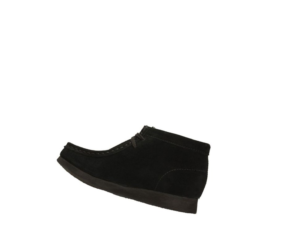 Clarks Original Wildleder Wallabee Mädchen Schwarz | NGLO03847