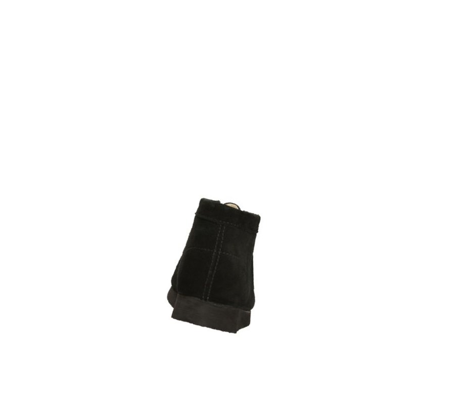 Clarks Original Wildleder Wallabee Mädchen Schwarz | NGLO03847