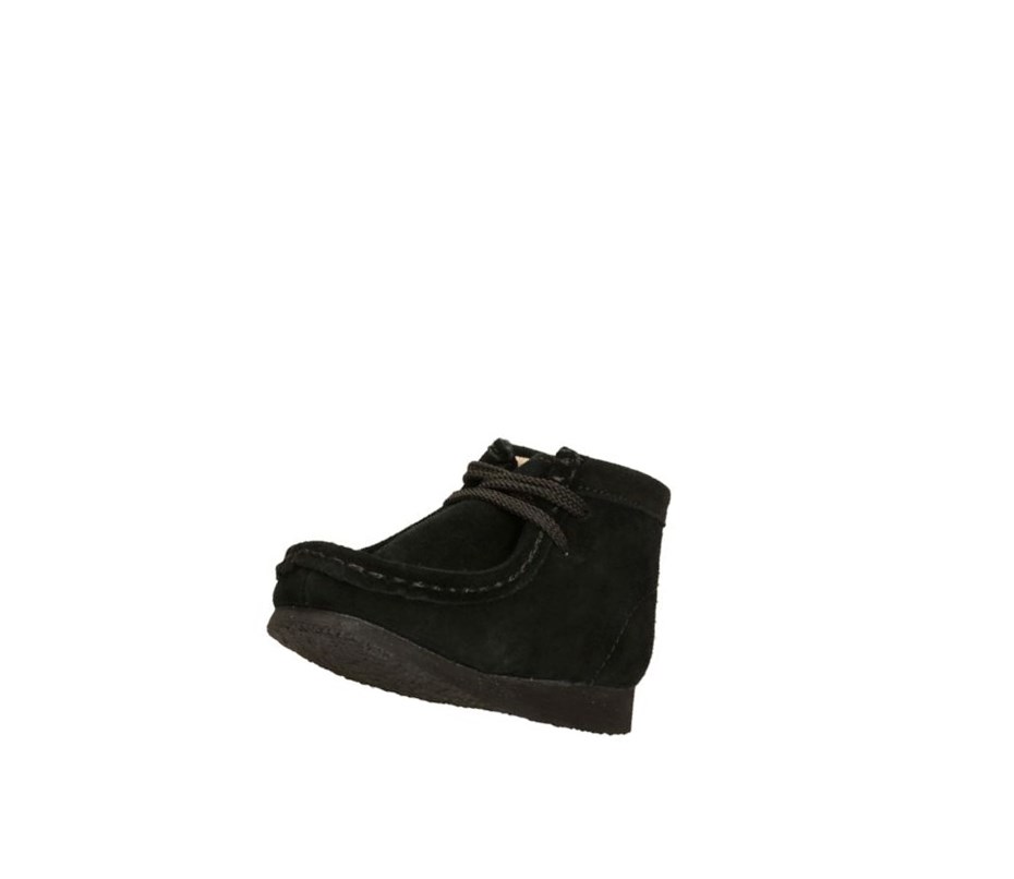 Clarks Original Wildleder Wallabee Mädchen Schwarz | WAIK40138