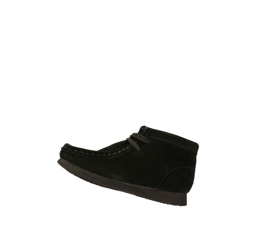 Clarks Original Wildleder Wallabee Mädchen Schwarz | WAIK40138