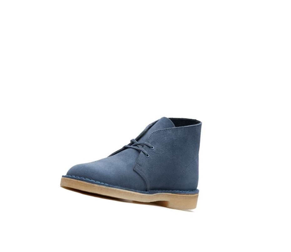 Clarks Original Wildleder Wüstenstiefel Herren Tiefesblau | JDCR74125