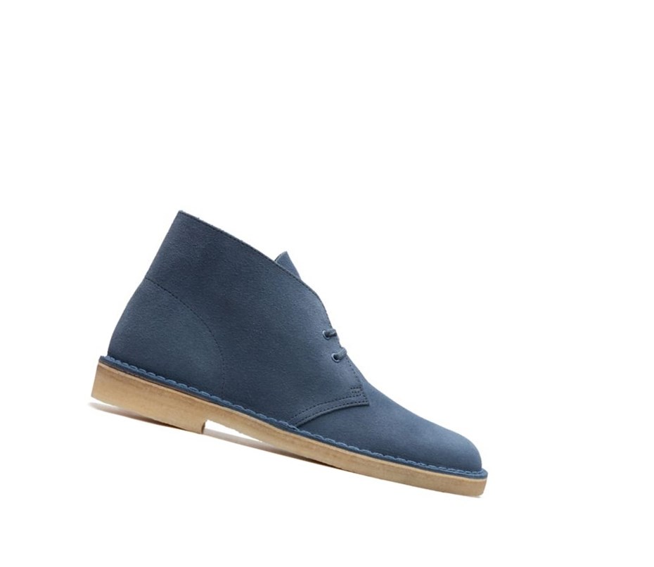 Clarks Original Wildleder Wüstenstiefel Herren Tiefesblau | JDCR74125