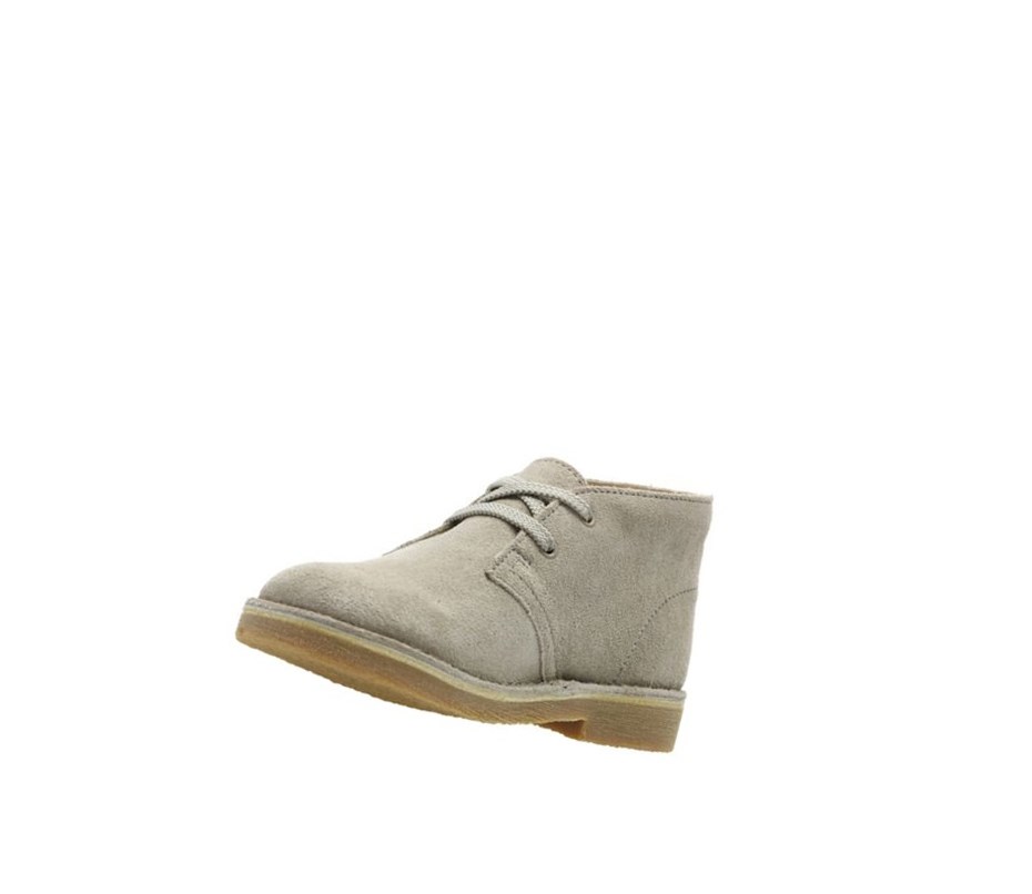 Clarks Original Wildleder Wüstenstiefel Jungen Beige | LOZN60724