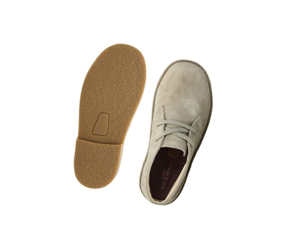 Clarks Original Wildleder Wüstenstiefel Mädchen Beige | PLHX53680