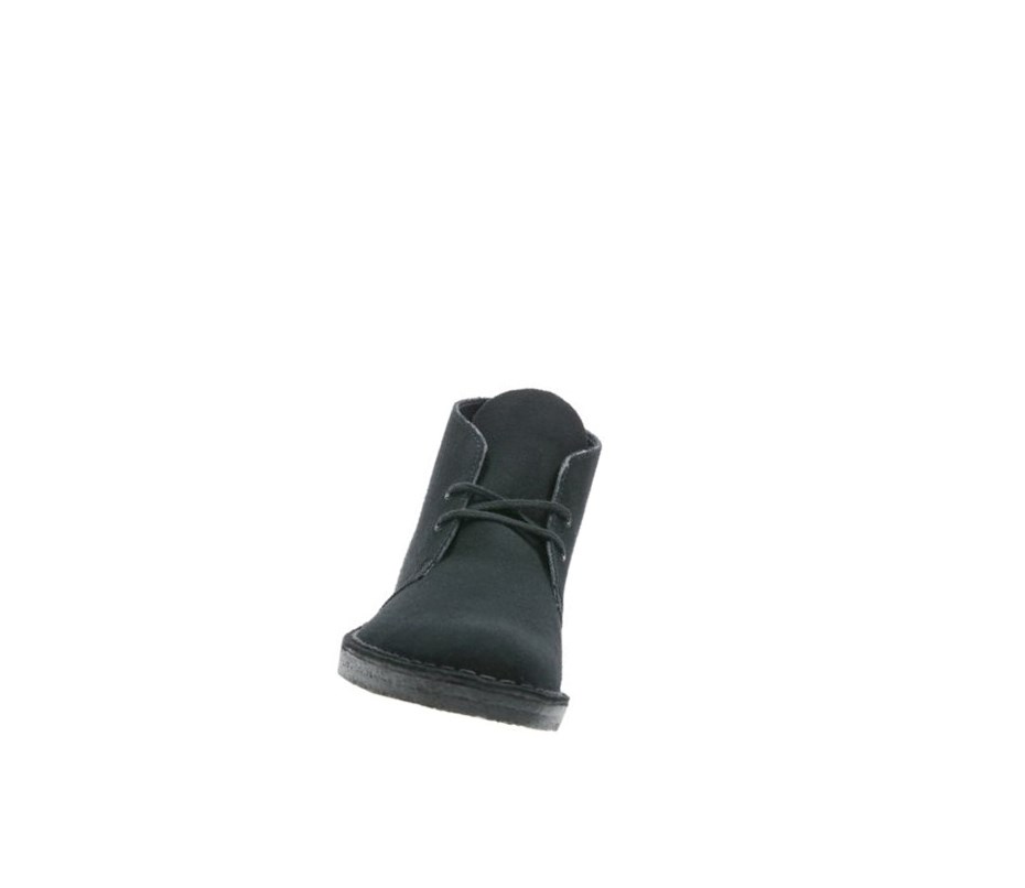 Clarks Original Wildleder Wüstenstiefel Herren Schwarz | QYXJ65074