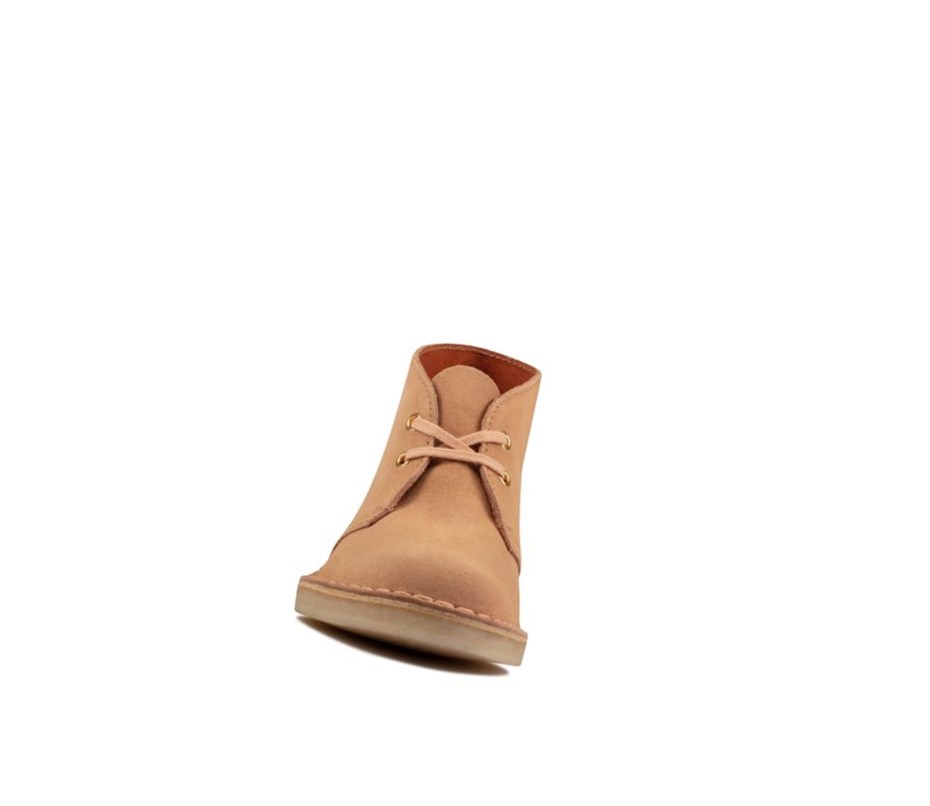 Clarks Original Wildleder Wüstenstiefel Damen Braun | RPDL63725