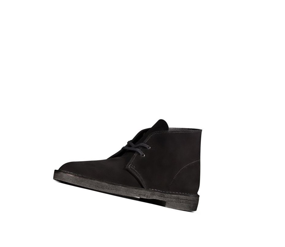 Clarks Original Wildleder Wüstenstiefel Herren Schwarz | TNAQ94561