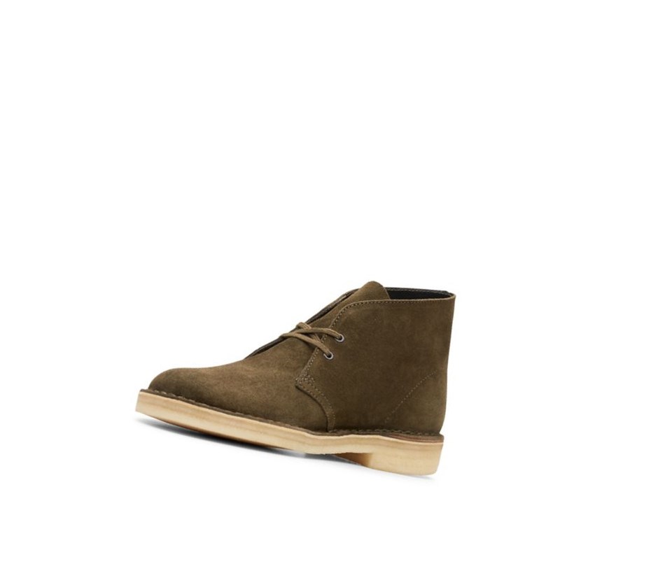 Clarks Original Wildleder Wüstenstiefel Herren Dunkelolivgrün | UWDT05482