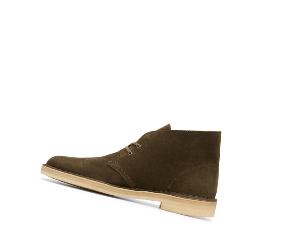 Clarks Original Wildleder Wüstenstiefel Herren Dunkelolivgrün | UWDT05482
