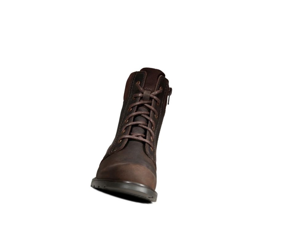 Clarks Orinoco Spice Nubuck Stiefeletten Damen Dunkelbraun | KJNU34805