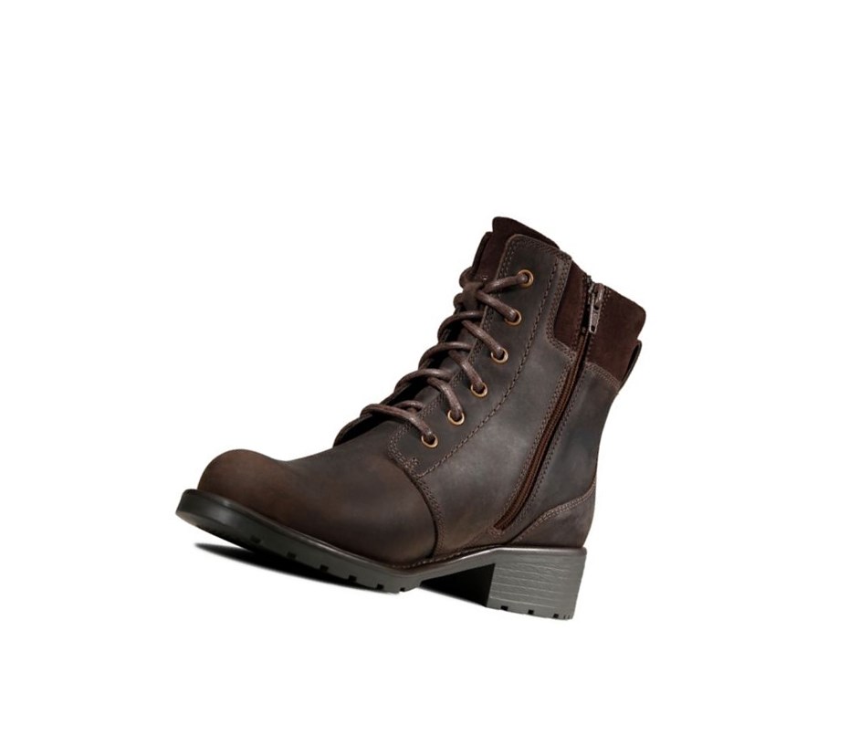 Clarks Orinoco Spice Nubuck Stiefeletten Damen Dunkelbraun | KJNU34805
