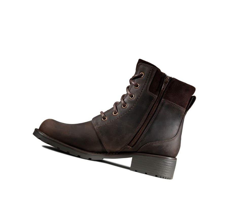 Clarks Orinoco Spice Nubuck Stiefeletten Damen Dunkelbraun | KJNU34805