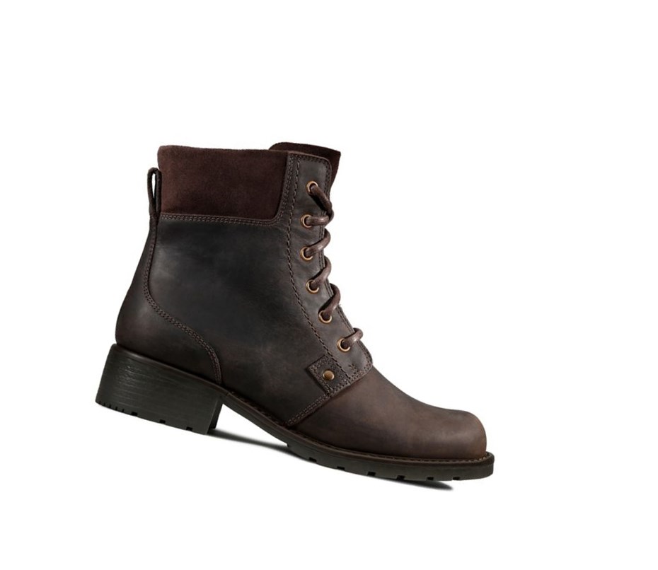 Clarks Orinoco Spice Nubuck Stiefeletten Damen Dunkelbraun | KJNU34805