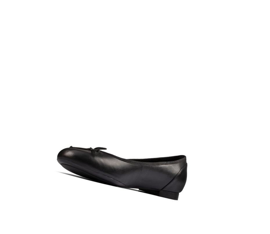 Clarks Patale Leder Ballerinas Damen Schwarz | EHFS65410