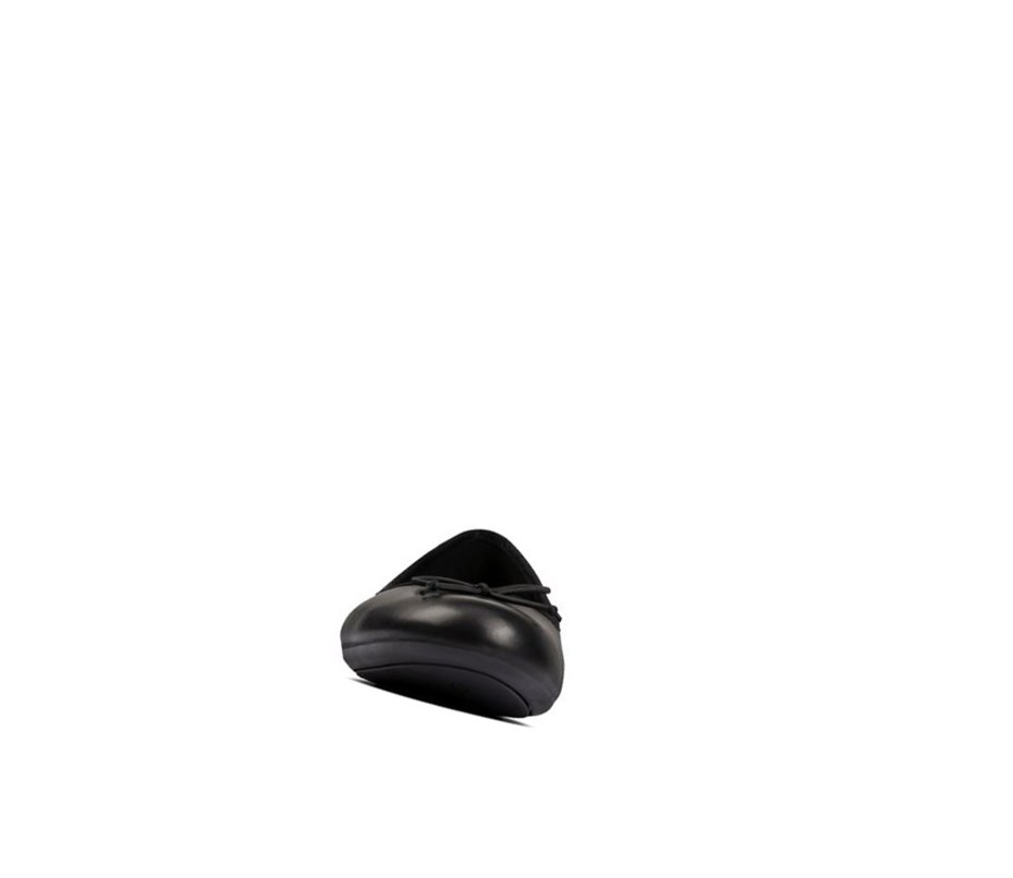 Clarks Patale Leder Weite Fit Slip On Schuhe Damen Schwarz | UAMQ92658