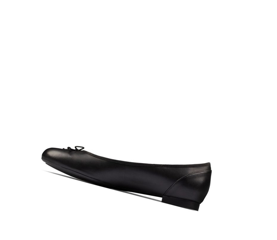 Clarks Patale Leder Weite Fit Slip On Schuhe Damen Schwarz | UAMQ92658