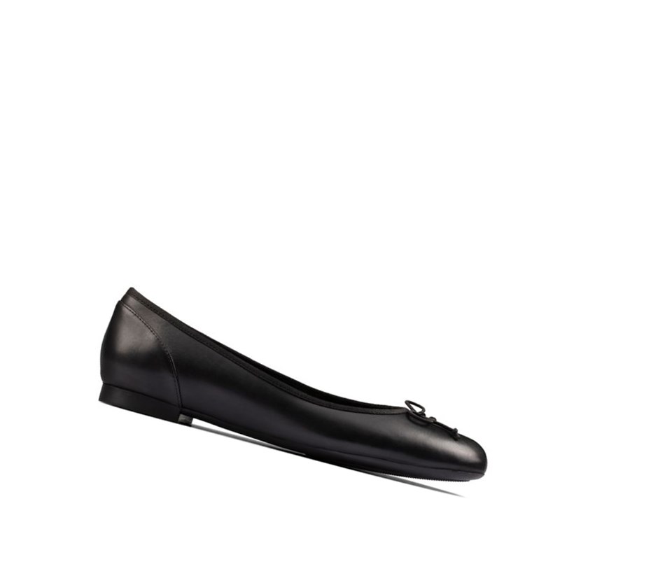 Clarks Patale Leder Weite Fit Slip On Schuhe Damen Schwarz | UAMQ92658