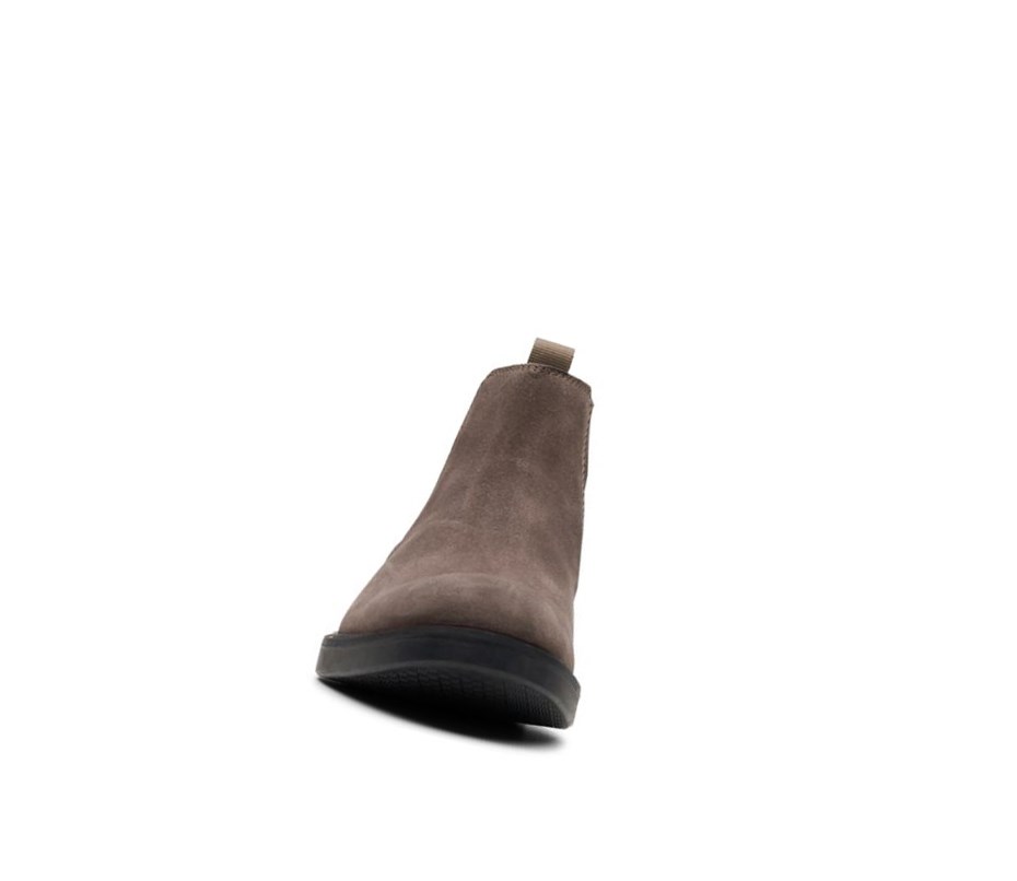 Clarks Paulson Up Wildleder Chelsea Boots Herren Beige | YOFM89716