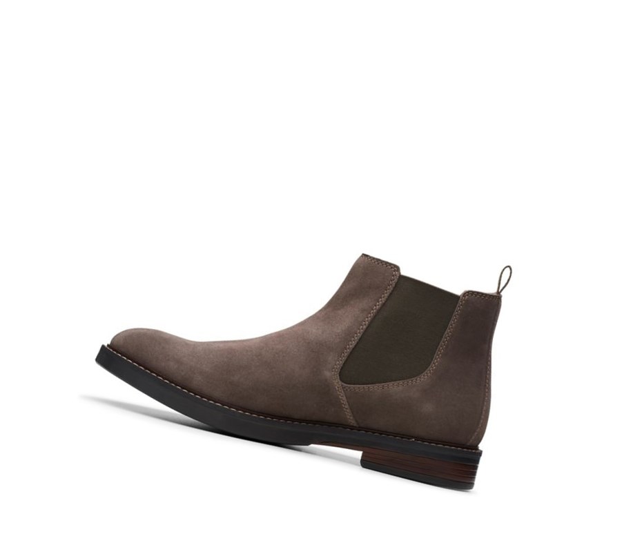Clarks Paulson Up Wildleder Chelsea Boots Herren Beige | YOFM89716