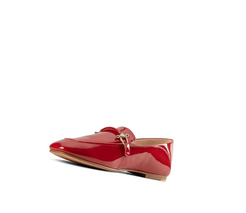 Clarks Pure 2 Lack Leder Loafers Damen Rot | IROJ18479