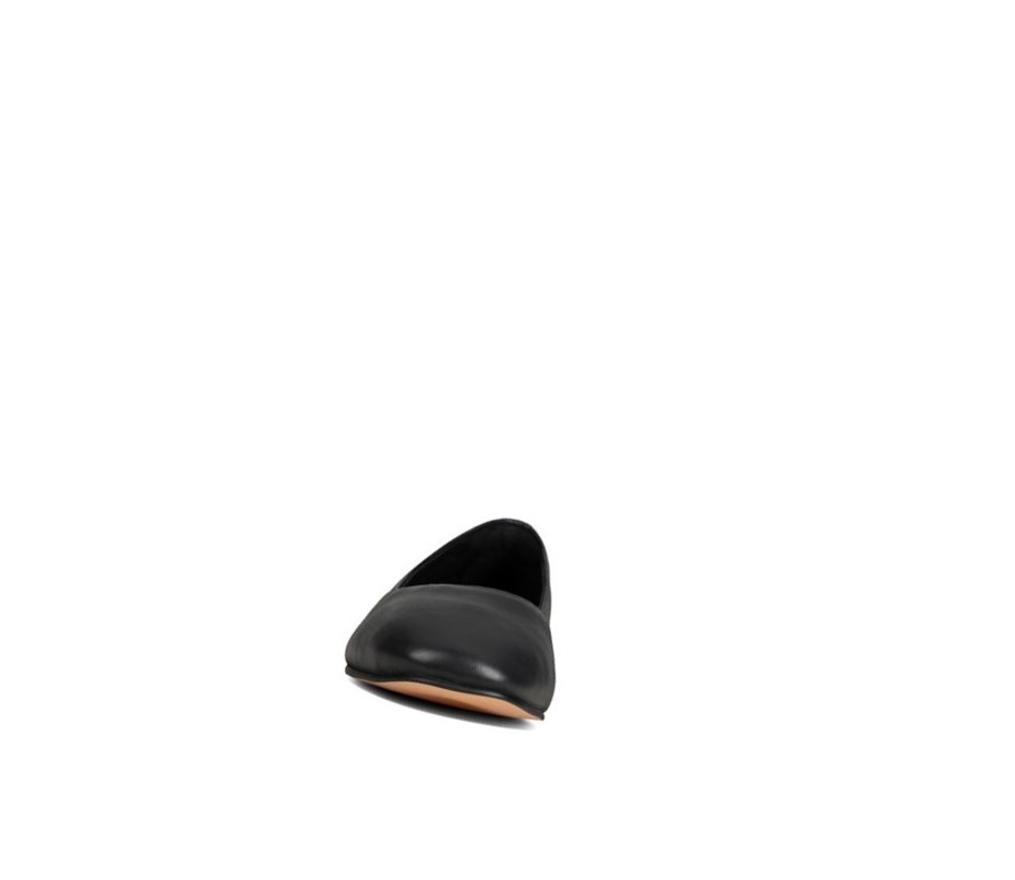 Clarks Pure 2 Leder Ballerinas Damen Schwarz | ACEM02376