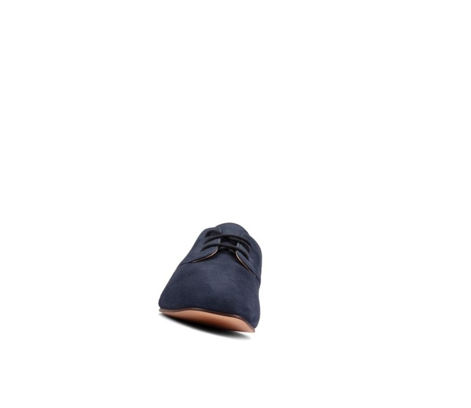 Clarks Pure 2 Spitze Wildleder Freizeitschuhe Damen Navy | KCSI15327