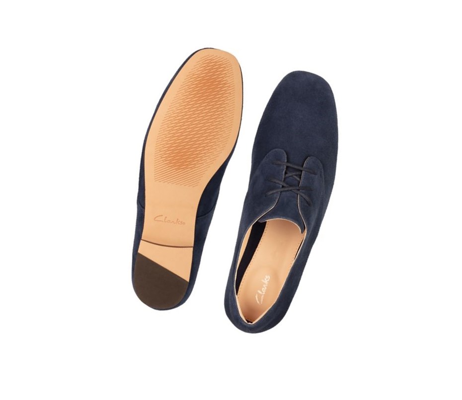 Clarks Pure 2 Spitze Wildleder Freizeitschuhe Damen Navy | KCSI15327