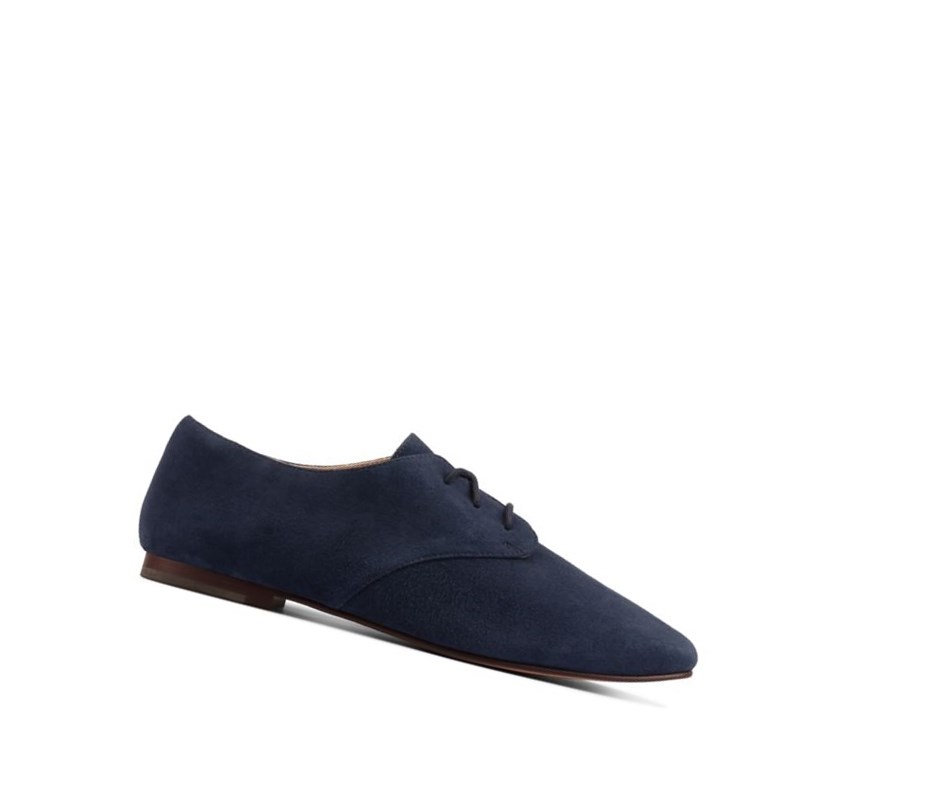 Clarks Pure 2 Spitze Wildleder Freizeitschuhe Damen Navy | KCSI15327