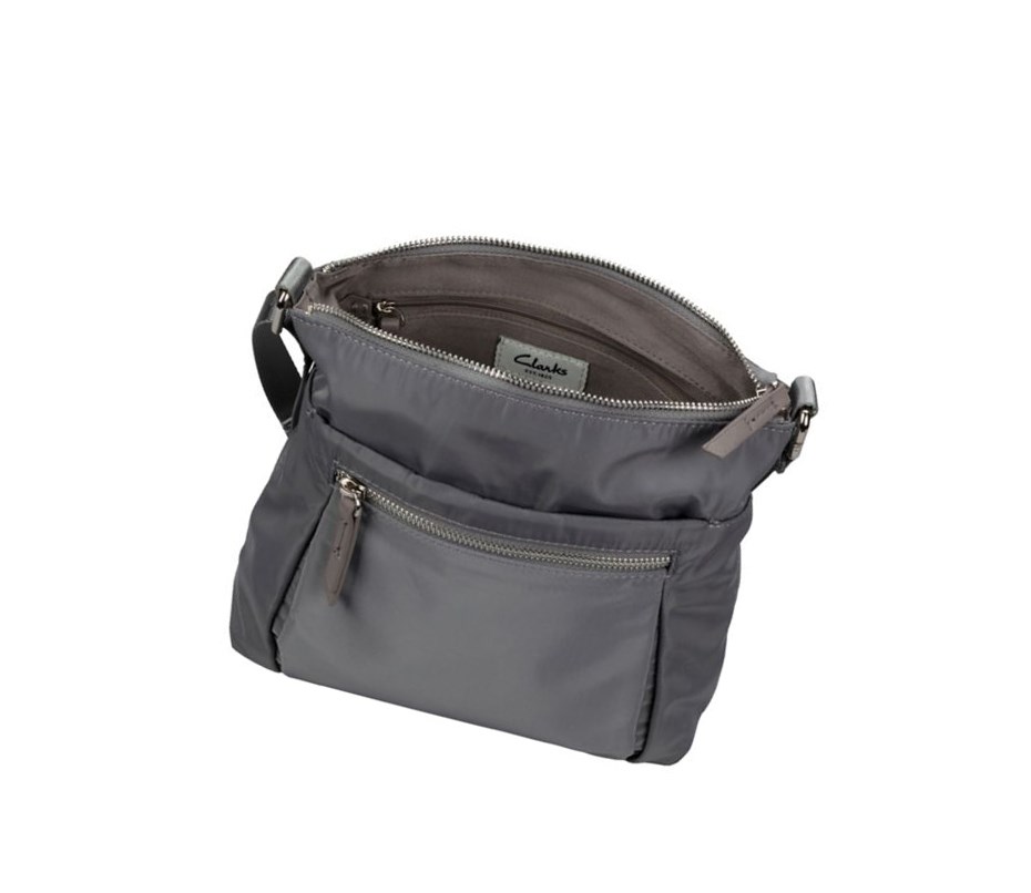 Clarks Raina Rush crossbody taschen Damen Grau | OFQI91534