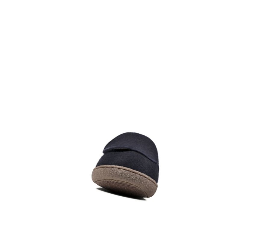 Clarks Relaxed Charm Hausschuhe Herren Navy | RGFU35601